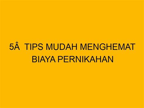 Tips Untuk Menghemat Biaya