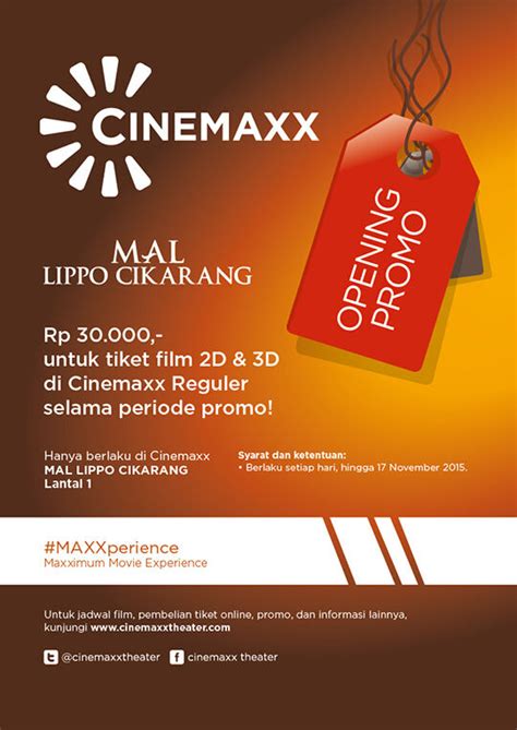 Harga Tiket Bioskop Cinemaxx