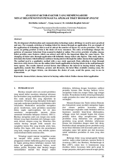 Faktor-Faktor yang Mempengaruhi Harga Tiket Bioskop Manado