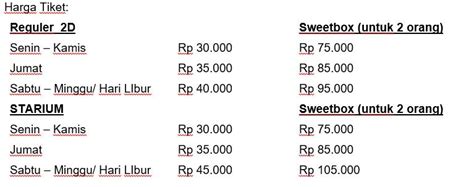 Bagaimana Menghitung Harga Tiket CGV untuk Tiket Normal?