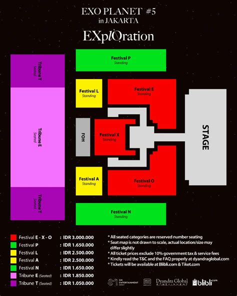 Harga Tiket EXO Planet #5 di Jakarta