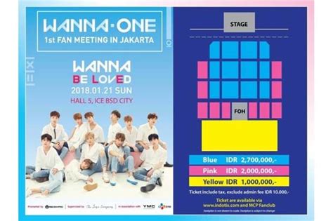 Harga Tiket Fanmeeting Wanna One Jakarta