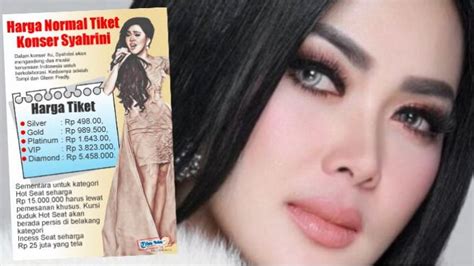 Kategori Tiket Konser Syahrini dan Harganya
