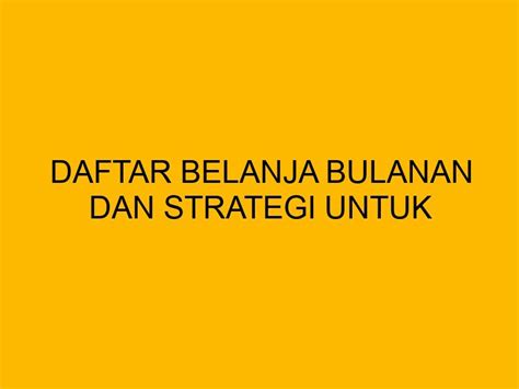 Tips dan Strategi untuk Menghemat Biaya