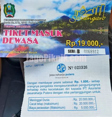 Bagaimana Menghitung Harga Tiket Masuk Sarangan?