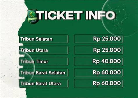 Harga Tiket Masuk Stadion Teladan