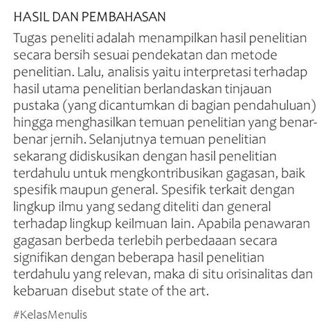 Hasil dari Artikel Ini