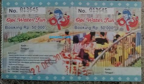 Biaya Tiket Masuk Opi Water Fun Palembang
