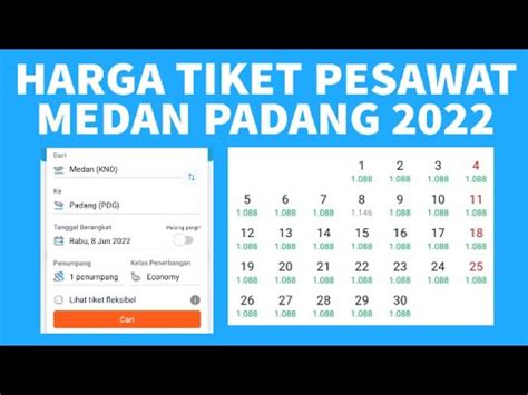 Pengertian Harga Tiket Pesawat Medan Padang