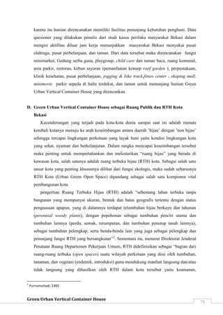 Fungsi dan Kondisi Hunian