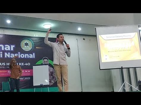 Mengapa Ma สำething Seminar Syafii Efendi?