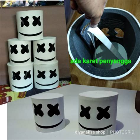 Fungsi Topeng Marshmello LED