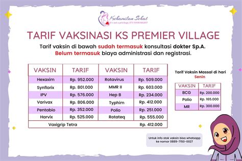 Harga Vaksin MR di Dokter Anak