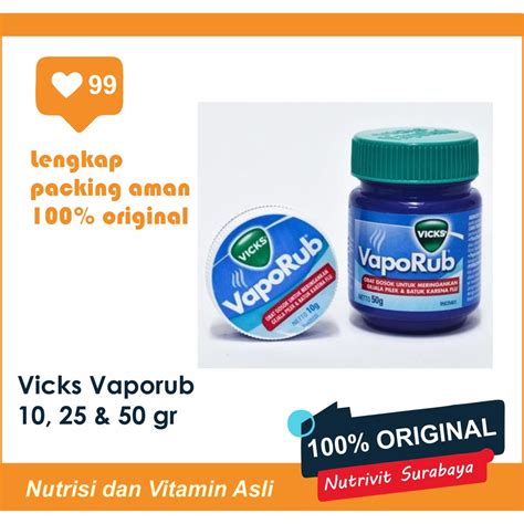 Kemanfaatan Vicks Vaporub 25 Gr