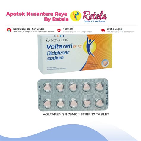 Harga Voltaren SR 75mg di Indonesia