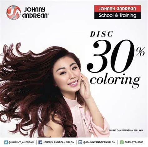 Jenis Warna Rambut di Johnny Andrean