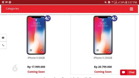 Perbandingan Harga iPhone X Smartfren