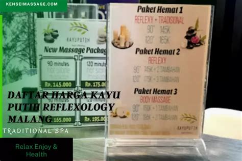 Harga Kayu Putih Reflexology Malang