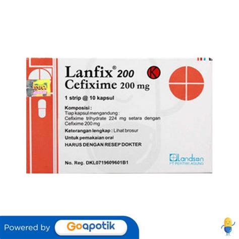 Cara Penggunaan Lanfix 200mg