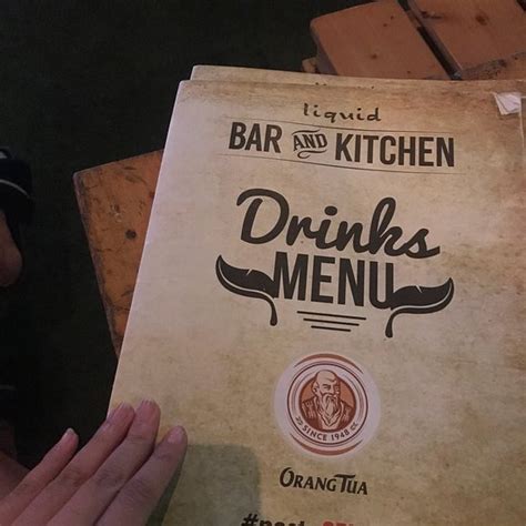 Harga Menu at the Liquid Bar and Kitchen