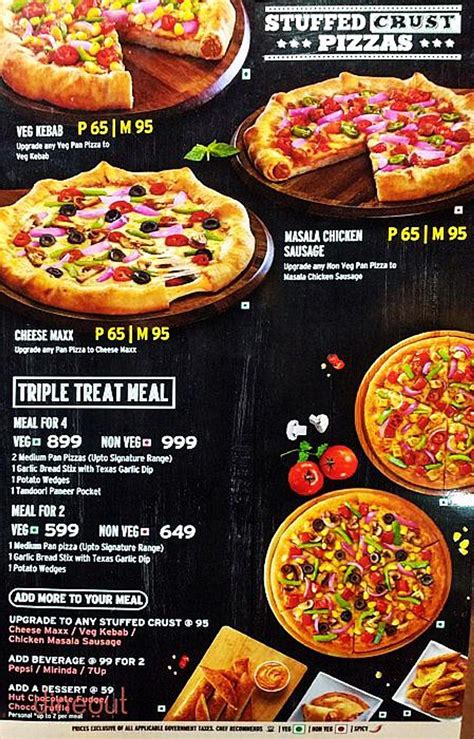 Menu Pizza Hut