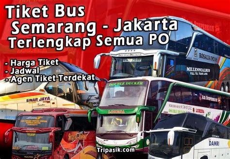 Harga Tiket Bus Semarang Jakarta Saat Ini