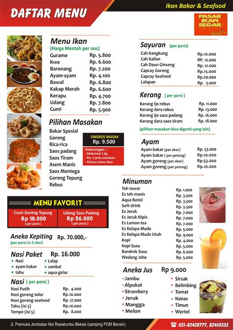 Menu dan Harga
