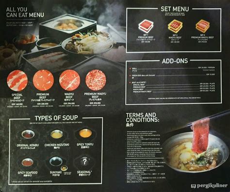 Menu dan Harga Shabu Shabu Ghin Bandung