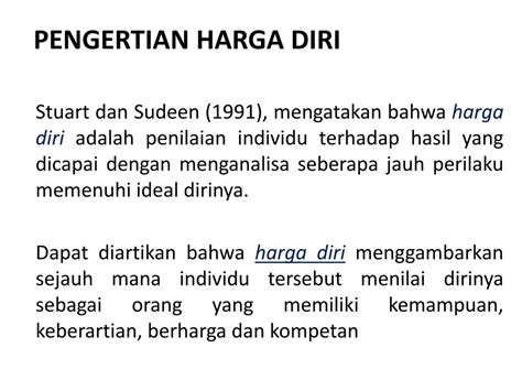 Apaarti Harga Diri Rendah?