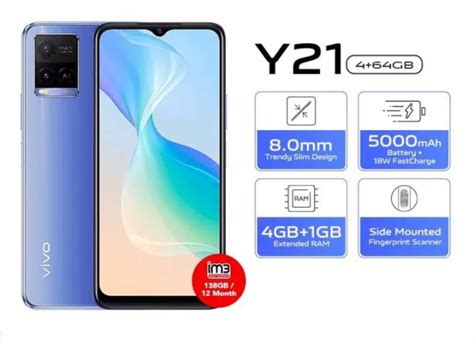 Spek Tipe dan Harga Vivo Y21