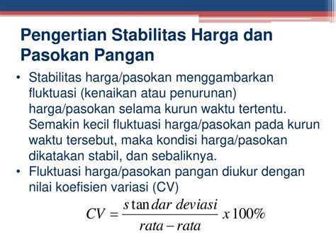 Pengertian Stabilitas Harga