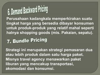 Strategi Harga untuk Shopping Goods