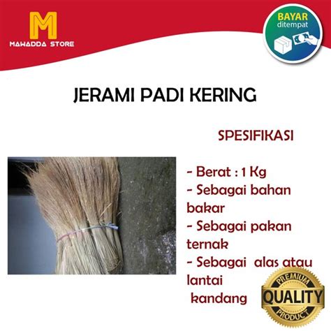 Harga Jerami Padi per Kg di Pasar