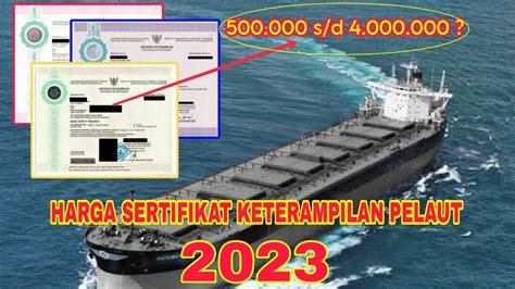 Harga Sertifikat Pelaut di Batam