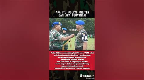 Apa itu Polisi Militer?