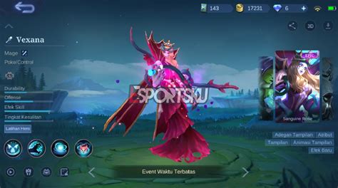Bagaimana Cara Mendapatkan Skin Vexana Epic