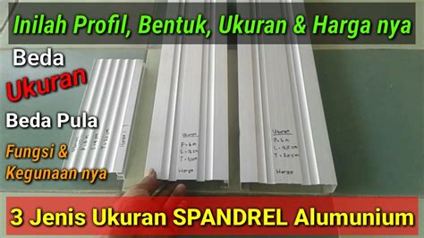 Jenis-Jenis Spandrel